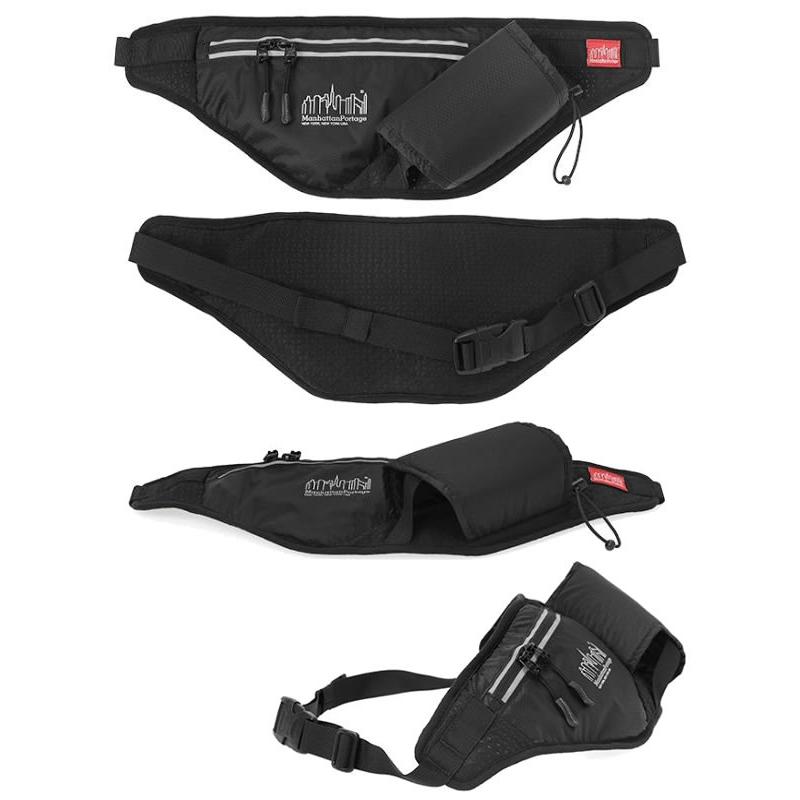 マンハッタンポーテージ　リュック　 Greenway Waist Bag Ripstop Nylon　ブラック  MP1123RN　Manhattan Portage  リュックサック｜websports｜03