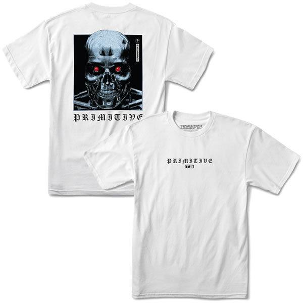 Primitive プリミティブ Tシャツ ターミネーター2 Machine 激安通販 ホワイト スケボー ブランド Tee