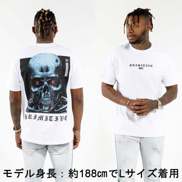 Primitive プリミティブ Tシャツ ターミネーター2 Machine 激安通販 ホワイト スケボー ブランド Tee
