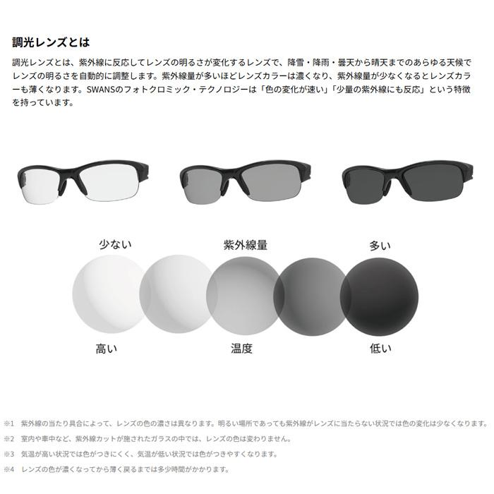 SWANS OUTLAND サングラス COLCA MAT DEMI SMOKE (調光)SILVER