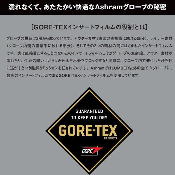スノーボード グローブ ミトン アシュラム グローブ ゴアテックス PROFILE LOGO MITT navy/yellow (22-23 2023)GORE-TEX ashram|websports|07