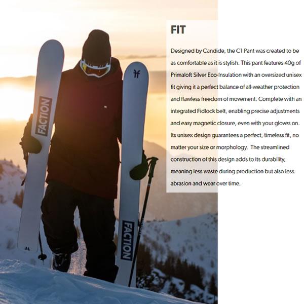 CANDIDE キャンディッド スキーウェア C1 PANT INSULATION / JUNGLE スノーウェア 中綿入り パンツ｜websports｜04