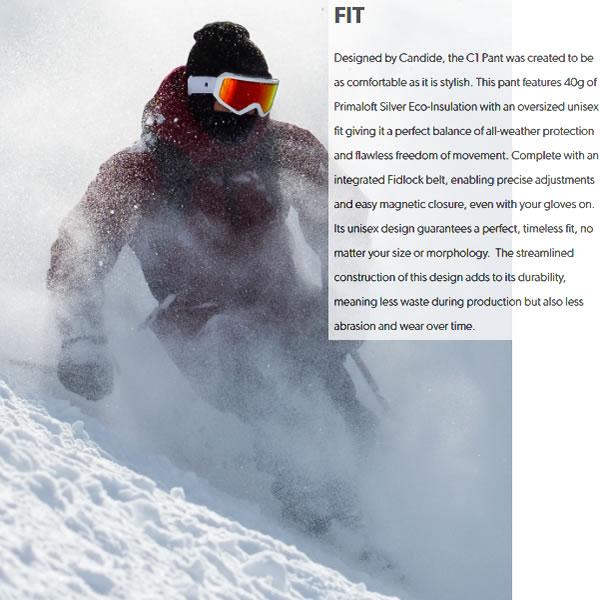 CANDIDE キャンディッド スキーウェア C1 PANT INSULATION / JUNGLE スノーウェア 中綿入り パンツ｜websports｜05