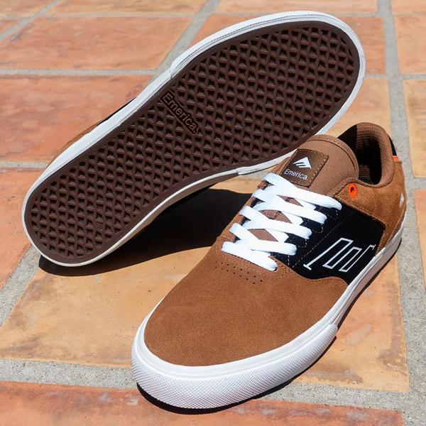 エメリカ スニーカー EMERICA LOW VULC(ロウ バルク) BROWN / BLACK スケボーシューズ スケートボード 靴 emerica｜websports｜04