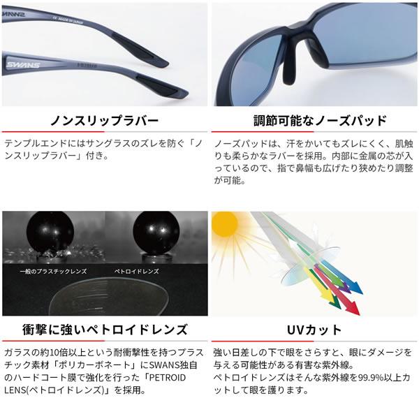 SWANS スワンズ サングラス 偏光 WA8-0168 MBK ウォーリアー SWANS スワンズ サングラス 偏光 WA8-0168 MBK ウォーリアー