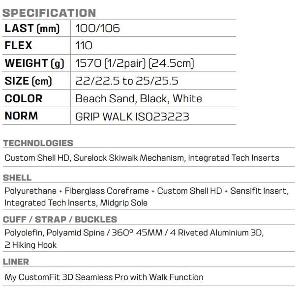 サロモン スキーブーツ 2024 テックビンディング対応 SHIFT PRO 110 W AT WOMEN シフト プロ (23-24）バックカントリー   爆買_1