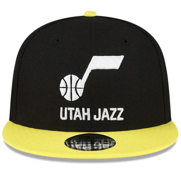 ニューエラ メッシュ キャップ NBA 9FIFTY ユタ ジャズ UTAH JAZZ ブラック イエロー (13704980)  950 NEWERA  正規品 帽子｜websports｜05