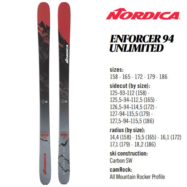 NORDICA ノルディカ スキー板 nordica ENFORCER 94 (23-24 2024 NORDICA ノルディカ スキー板 nordica ENFORCER 94 (23-24 2024