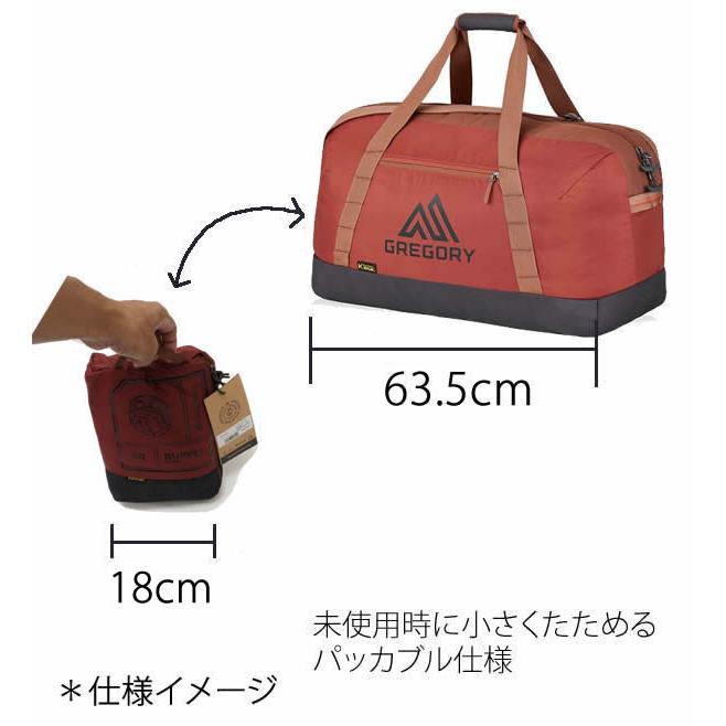 ダッフルバッグ GREGORY SUPPLY  DUFFLE 65L サプライ65L OBSIDIAN BLACK  【モノグラムトリアングルメッセンジャーショルダーバッグ】 ブラック(1479030413)