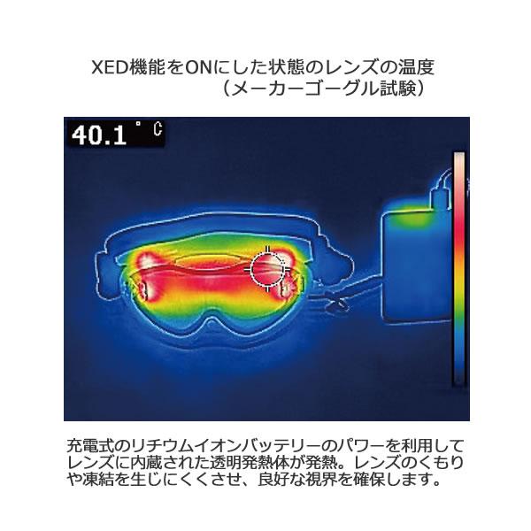 スワンズ スキーゴーグル 面発熱レンズ HEATレンズシステム RACAN-XED