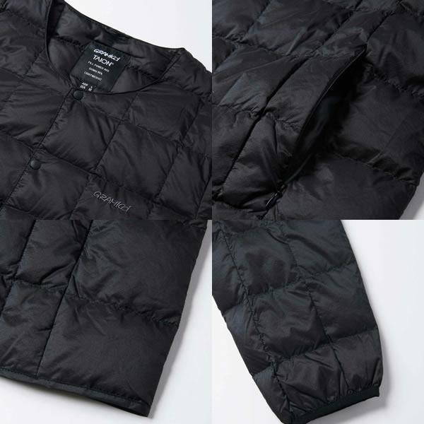 グラミチ   GRAMICCIxTAION  INNER DOWN JACKET タイオン　STONE GREY   インナーダウンジャケット  G3FUJ101TG　ライトダウン メンズ  グラミチ｜websports｜05