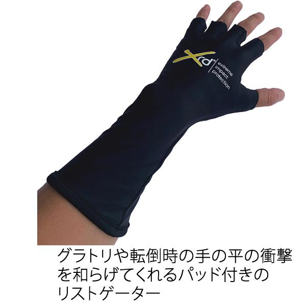 プロテクター ebs エビス PALM PAD XRD 手の平ガード パッド入り 衝撃