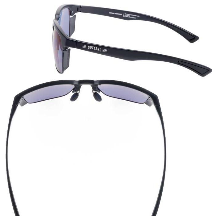OUTLAND 偏光サングラス OL-502 WABASH MAT BLACK / ULTRA ICE BLUE アウトランド 山本光学 偏光サングラス ゴルフ_2