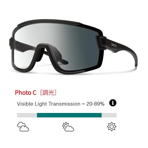 SMITH（スミス） サングラス 調光 smith wildcat Matte Black (CP