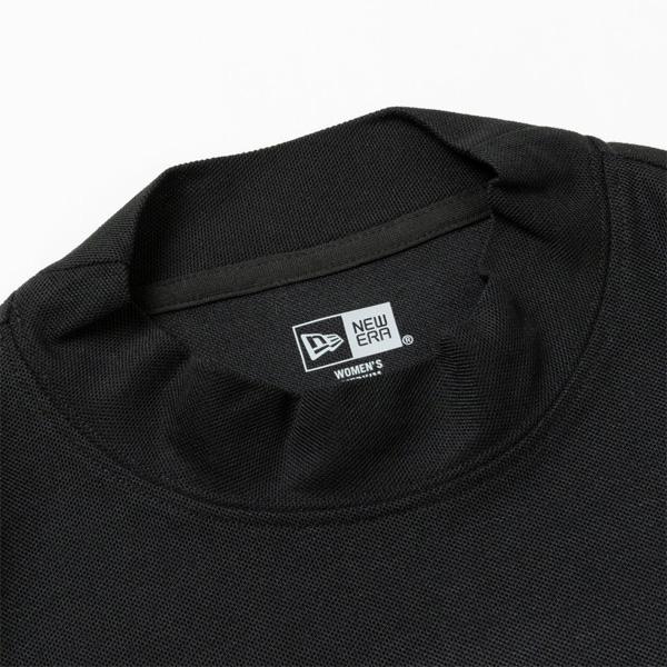 ニューエラ ゴルフウェア  Women's 半袖 鹿の子 ミッドネック Tシャツ Vertical Logo ブラック (14108985) NEWERA  日本正規品｜websports｜05
