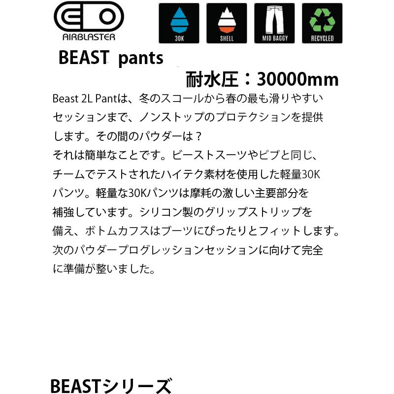 エアブラスター ウェア メンズ 24-25 BEAST -pant / BODE SPRUCE