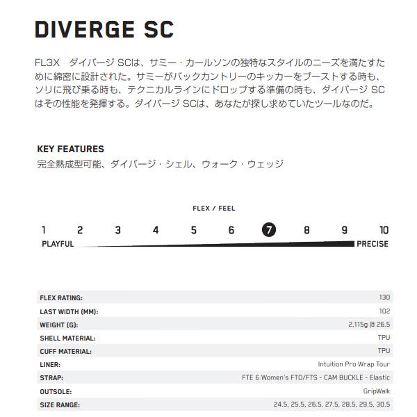 K2(スキー、スノーボード) K2 スキーブーツ FLEX DIVERGE SC K2(スキー、スノーボード) K2 スキーブーツ FLEX DIVERGE SC