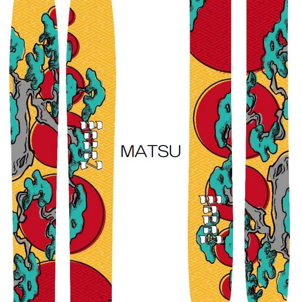 WAPAN スキー 2025 HA (ハ) MATSU + 25 マーカー SQUIRE 11 90mmブレーキ ワパン スキー (24-25 2025)_5