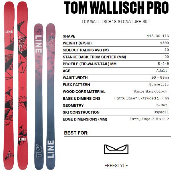 K2 LINE スキー板 TOM WALLISCH PRO (24-25 2025) + 25 マーカー