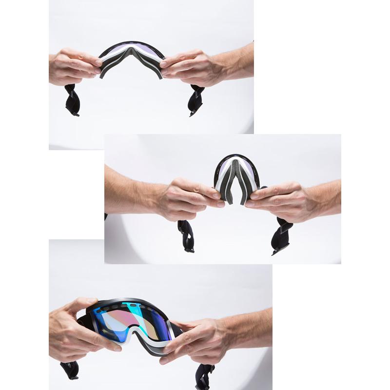 エアブラスター ゴーグル AIR GOGGLE / BLACK GLOSS -RED Radiumレンズ