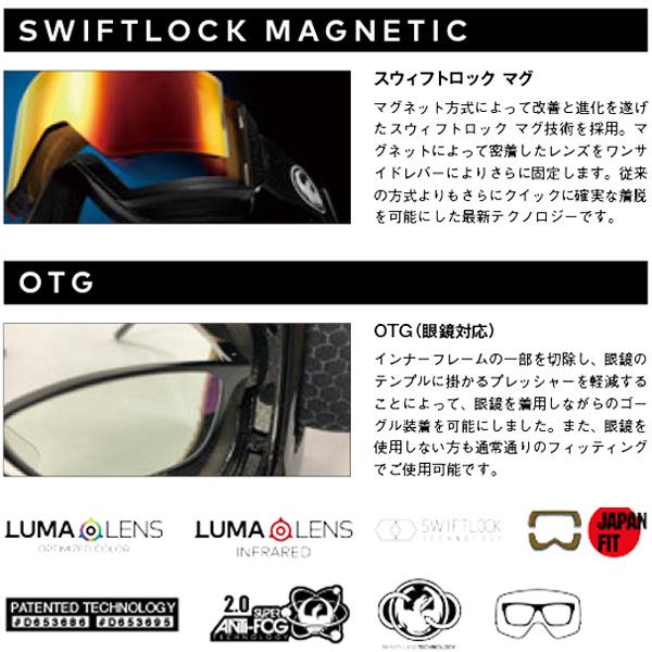 スノーボード ゴーグル ドラゴン dragon NFX MAG / CHRIS BENCHETLER / LUMALENS DARK SMOKE (24-25 2025)ジャパンフィット_7