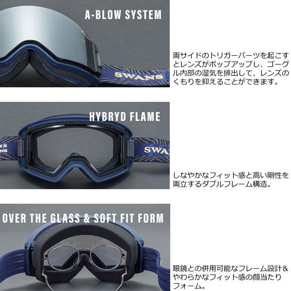 SWANS（スワンズ） スキーゴーグル 調光レンズ OUTBACK OB-MDH-CU-LP W