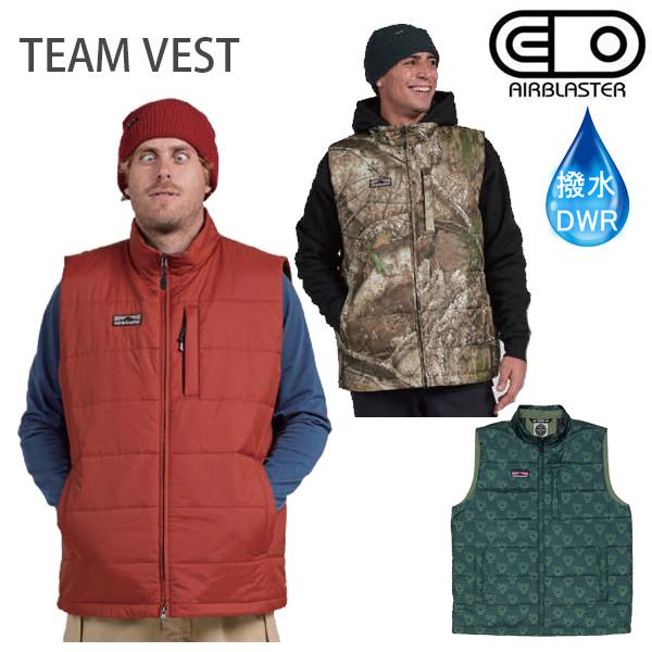 エアブラスター ウェア メンズ 25-26 TEAM VEST 綿入りベスト (2025