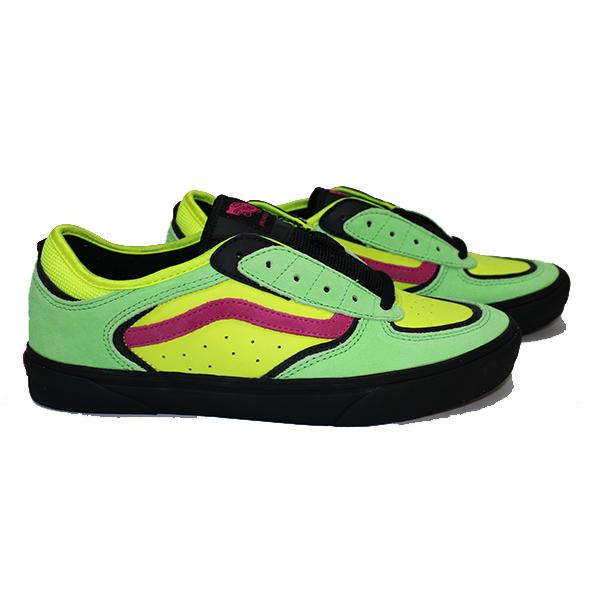 VANS（ヴァンズ） バンズ VANS SKATE ROWLEY / NEON PINK-GREEN
