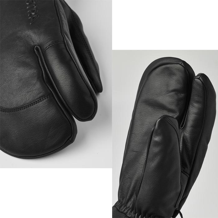 ヘストラ　トポ スリーフィンガー Black 美品 ヘストラ トポ 3フィンガー HESTRA TOPO 3-FINGER BLACK : LODGE