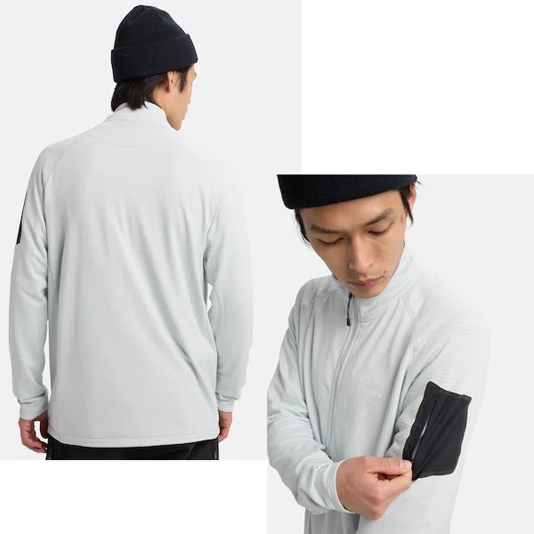 BURTON（バートン） ak HELIUM GRID HALF ZIP FLEECE ヘリウム