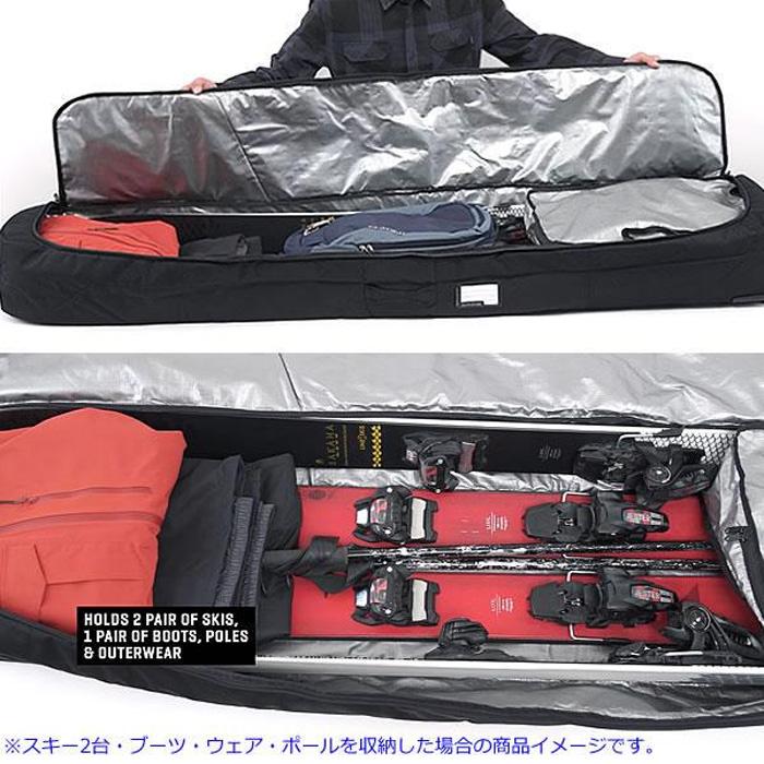 【美品】DAKINE スノーボード・スキーバッグ 175cm キャスター付き DAKINE（ダカイン） スキーケース FALL LINE SKI ROLLER 175cm BLK