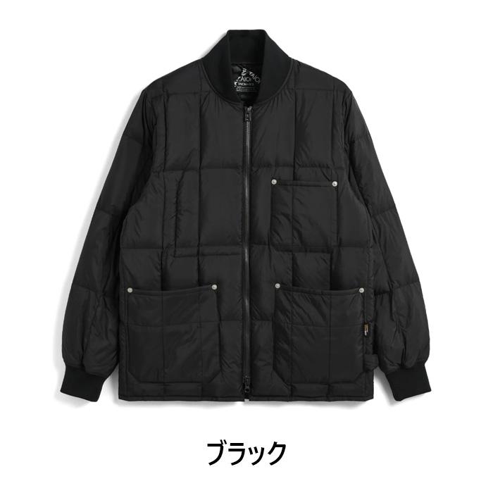 TAION（タイオン） ダウン ワーク リブネックWジップ ダウンジャケット