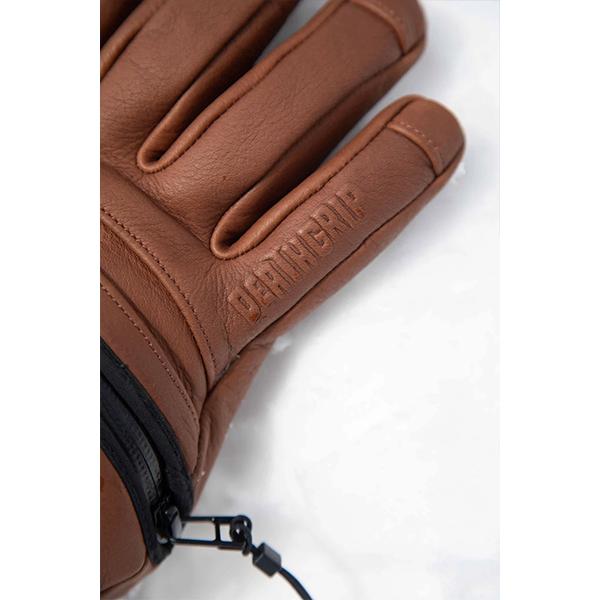 デスグリップ deathgrip glove co ZOMBIE GLOVE Leather BROWN 5本指