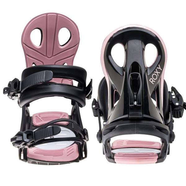 ROXY（ロキシー） スノーボードビンディング VIVA ブラック×ピンク