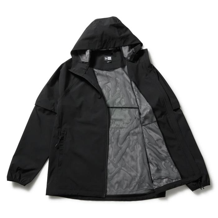 NEW ERA レインウェア ブラック NEW ERA（ニューエラ） ゴルフウェア レインジャケット 2-Way
