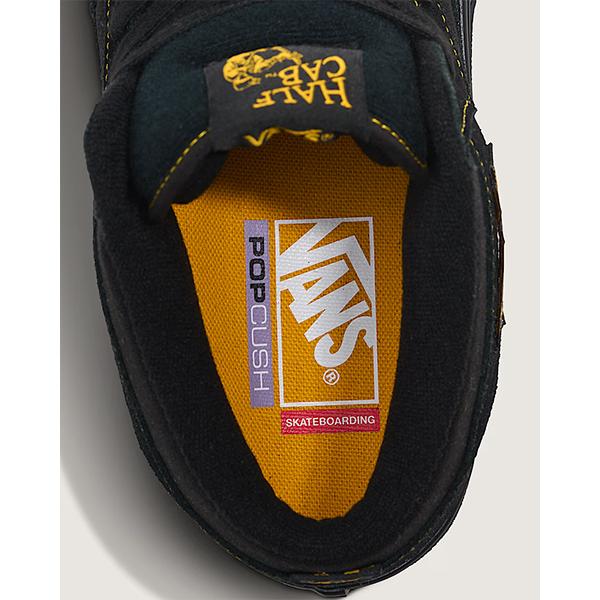 バンズ スケート ハーフキャブ VANS SKATE HALF CAB / BLACK/MUSTARD (VN0A5FCDBLN) ヴァンズ スニーカーの画像