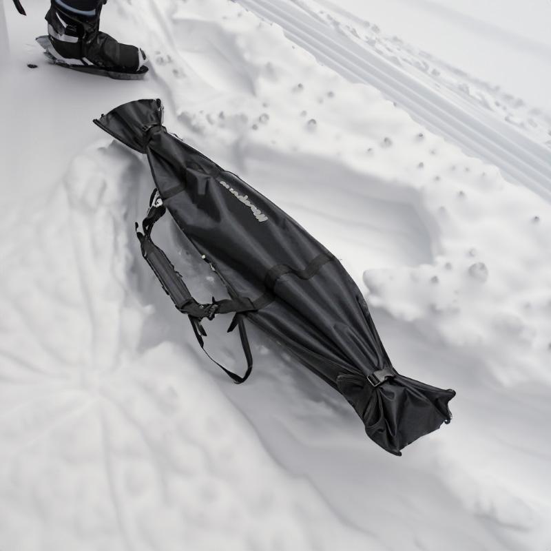 スキーケース シングル Websports オリジナル ブラック  スキー1組収納可能 182cmまで ロゴ入・ロゴ無(無地)の2種類あり｜websports｜02