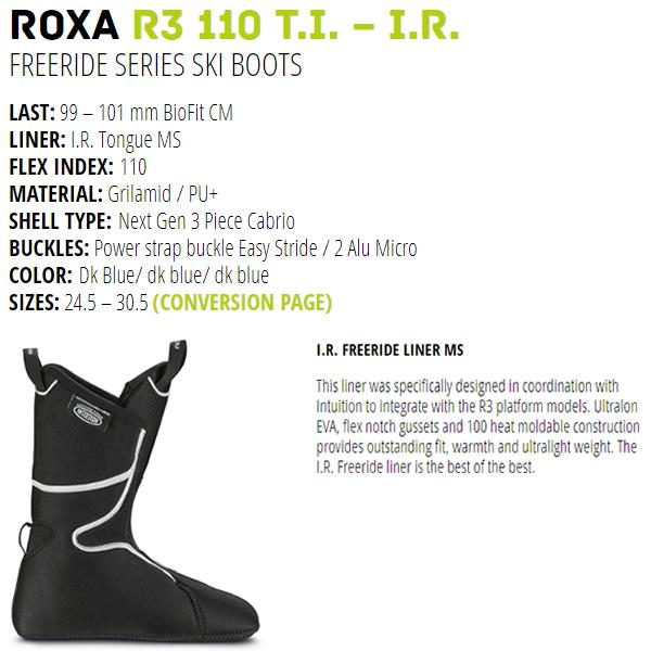 ROXA ロクサ スキーブーツ テックビンディング対応 R3 110 TI IR 