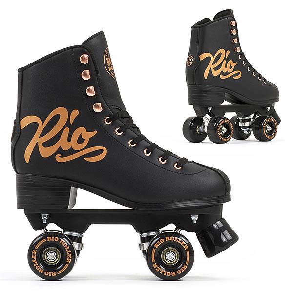 ローラースケート 大人 RIO ROLLER リオローラー ROSE Black