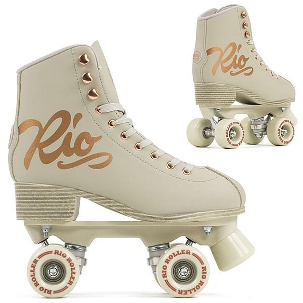 ローラースケート 大人 RIO ROLLER リオローラー ROSE Cream RIO360 クワッドスケート 54263