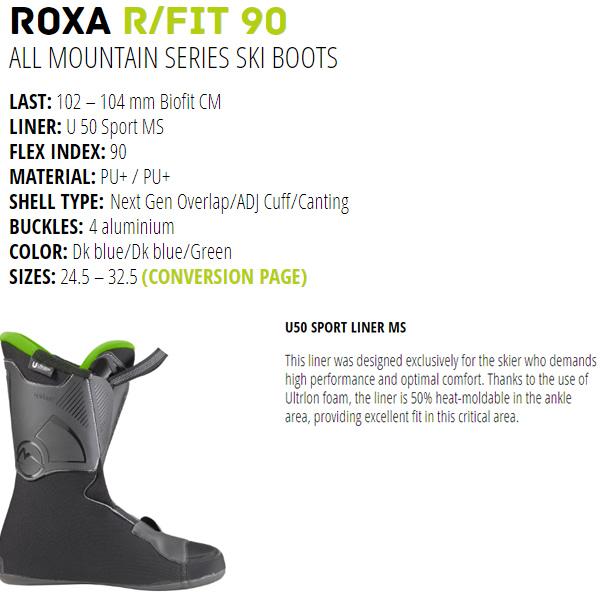 ROXA ロクサ スキーブーツ R/FIT 90 初・中級向け (22-23 2023 ROXA ロクサ スキーブーツ R/FIT 90 初・中級向け (22-23 2023