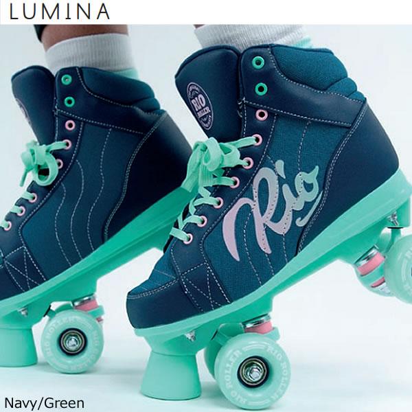 ローラースケート クワッドスケート RIO ROLLER リオローラー  LUMINA  Navy-Green｜websports｜04