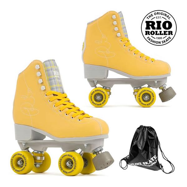 大特価!! クワッドスケート ローラースケート RIO Yellow SIGNATURE リオローラー ROLLER インラインスケート