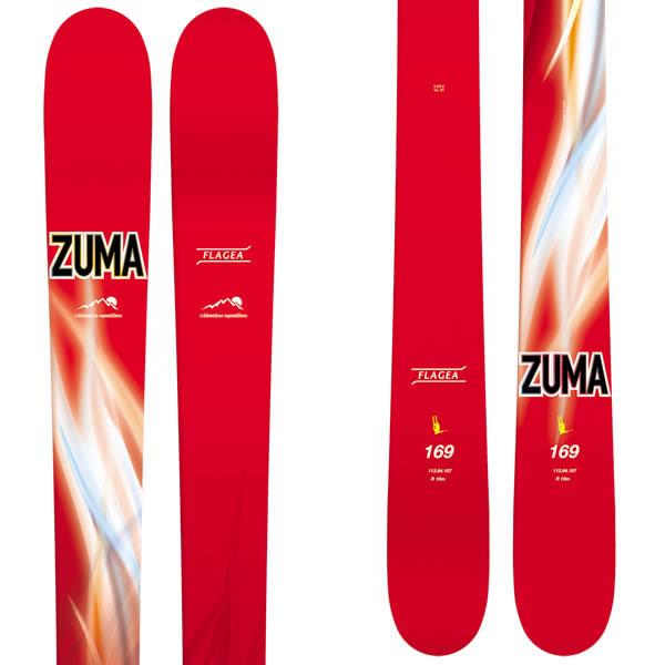 ZUMA スキー 2023 FLAGEA スキー板 単品 (板のみ) フレージア 22-23 ツマ スキー板 スワロースキー｜websports｜02