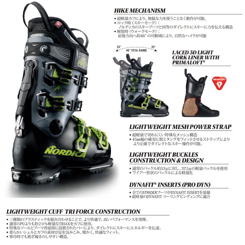 NORDICA ノルディカ スキーブーツ 2023 STRIDER 130 PRO DYN NORDICA ノルディカ スキーブーツ 2023 STRIDER 130 PRO DYN
