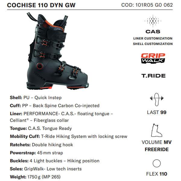 TECNICA テクニカ スキーブーツ COCHISE 110 DYN GW テック TECNICA テクニカ スキーブーツ COCHISE 110 DYN GW テック