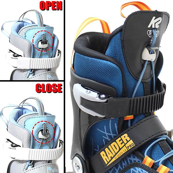 K2 インラインスケート 子供 ケーツー RAIDER PRO PACK ブルー