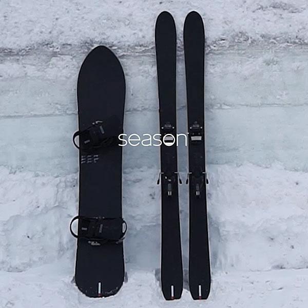 season eqpt. 2025 AERO -Black- エアロ スキー板 単品 (板のみ