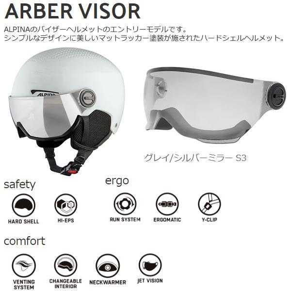 ALPINA(スポーツ) アルピナ バイザーヘルメット 2023 ARBER ALPINA(スポーツ) アルピナ バイザーヘルメット 2023 ARBER