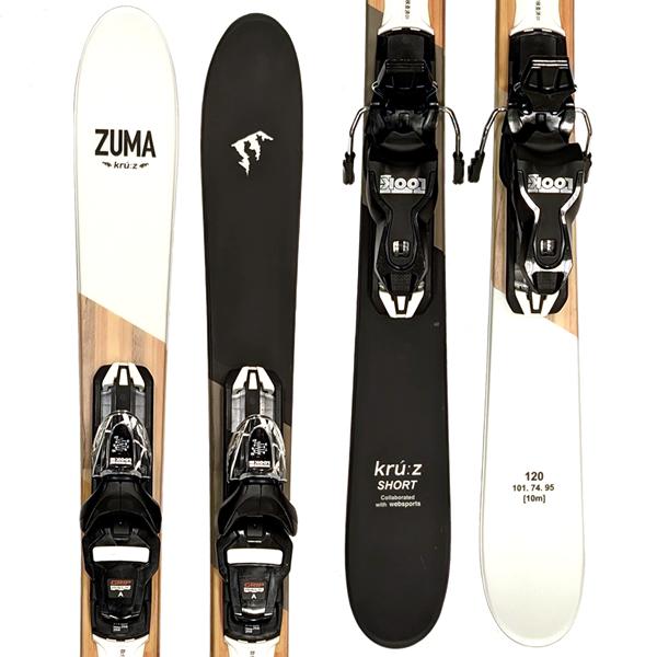 スワロー ケース付 ZUMA ショートスキー KRU:Z SHORT 120cm+ スワロー ケース付 ZUMA ショートスキー KRU:Z SHORT 120cm+